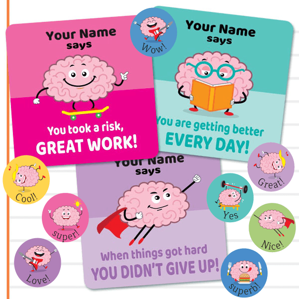 Growth Mindset Cute Brains