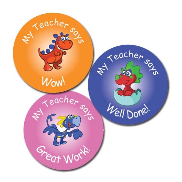 Cute Dinosaur Round Personalised