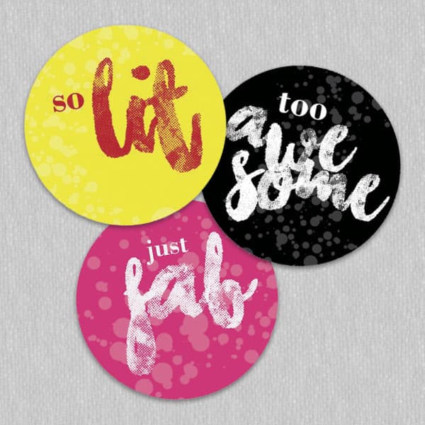 Cool Slang Bubble Background