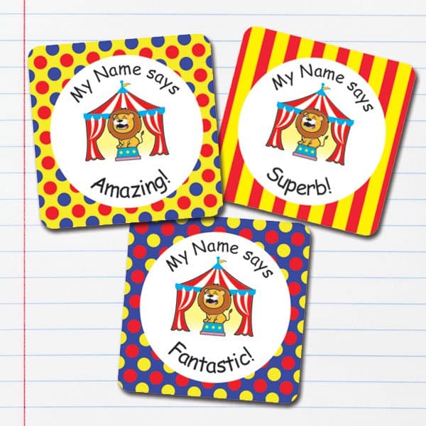 Circus Theme Personalised